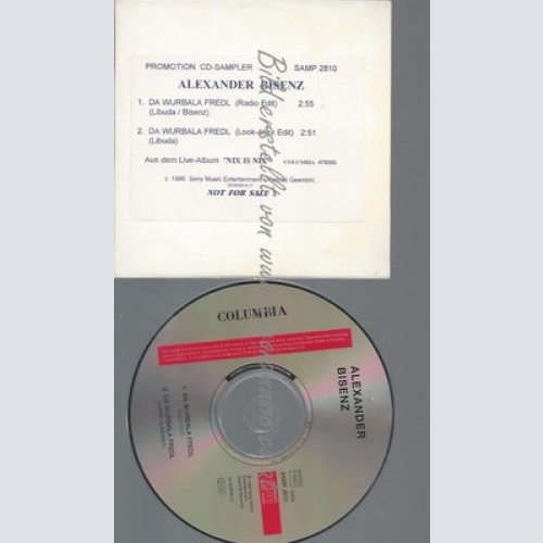 CD--PROMO--ALEXANDER BISENZ--DA WURBALA FREDL-