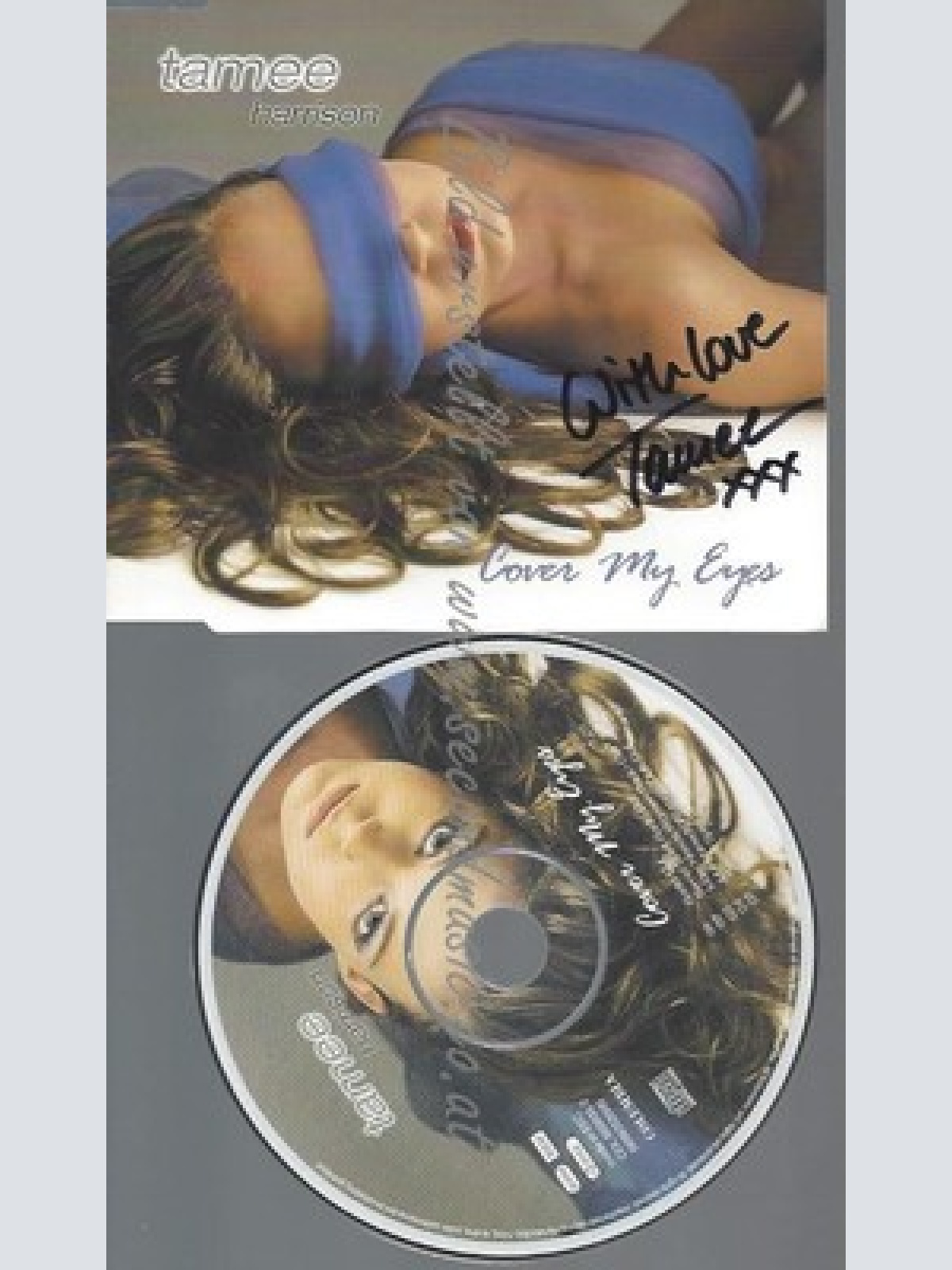 CD--TAMEE HARRISON--COVER MY EYES--MIT AUTOGRAMM