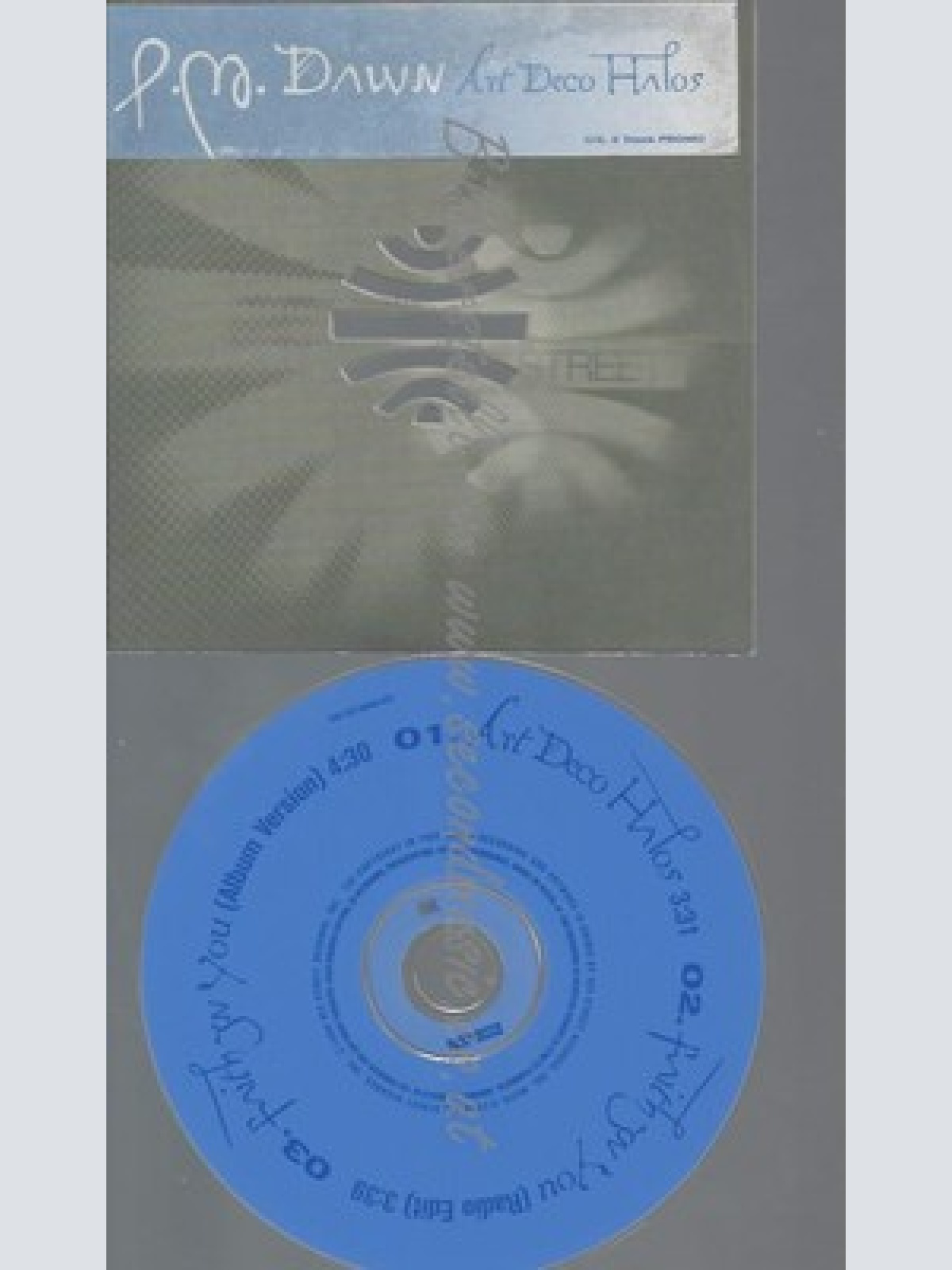 CD--PROMO--P M DAWN--ART DECO HALOS --3 TRACKS