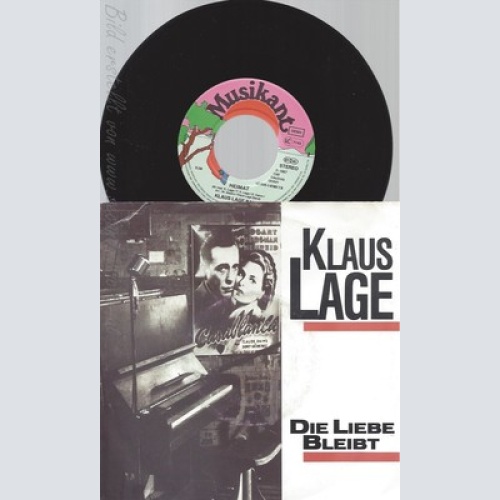 7"KLAUS LAGE--DIE LIEBE BLEIBT-
