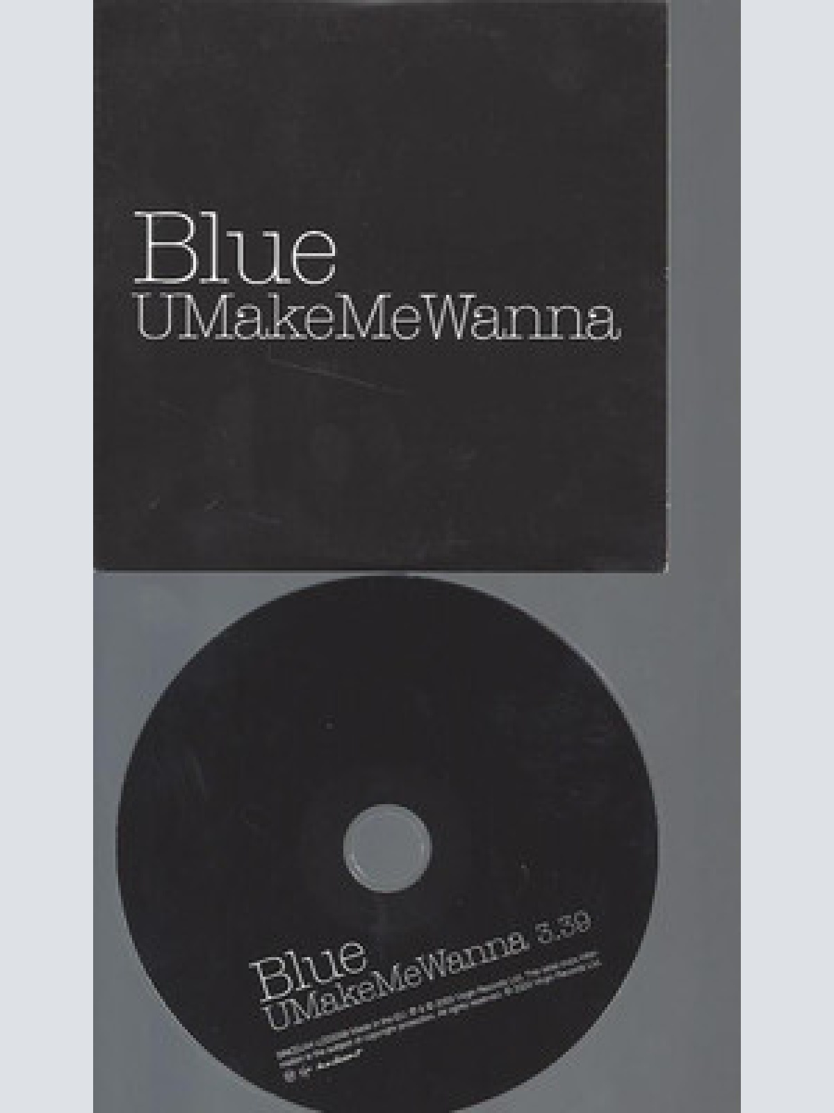 CD--PROMO--BLUE--U MAKE ME WANNA
