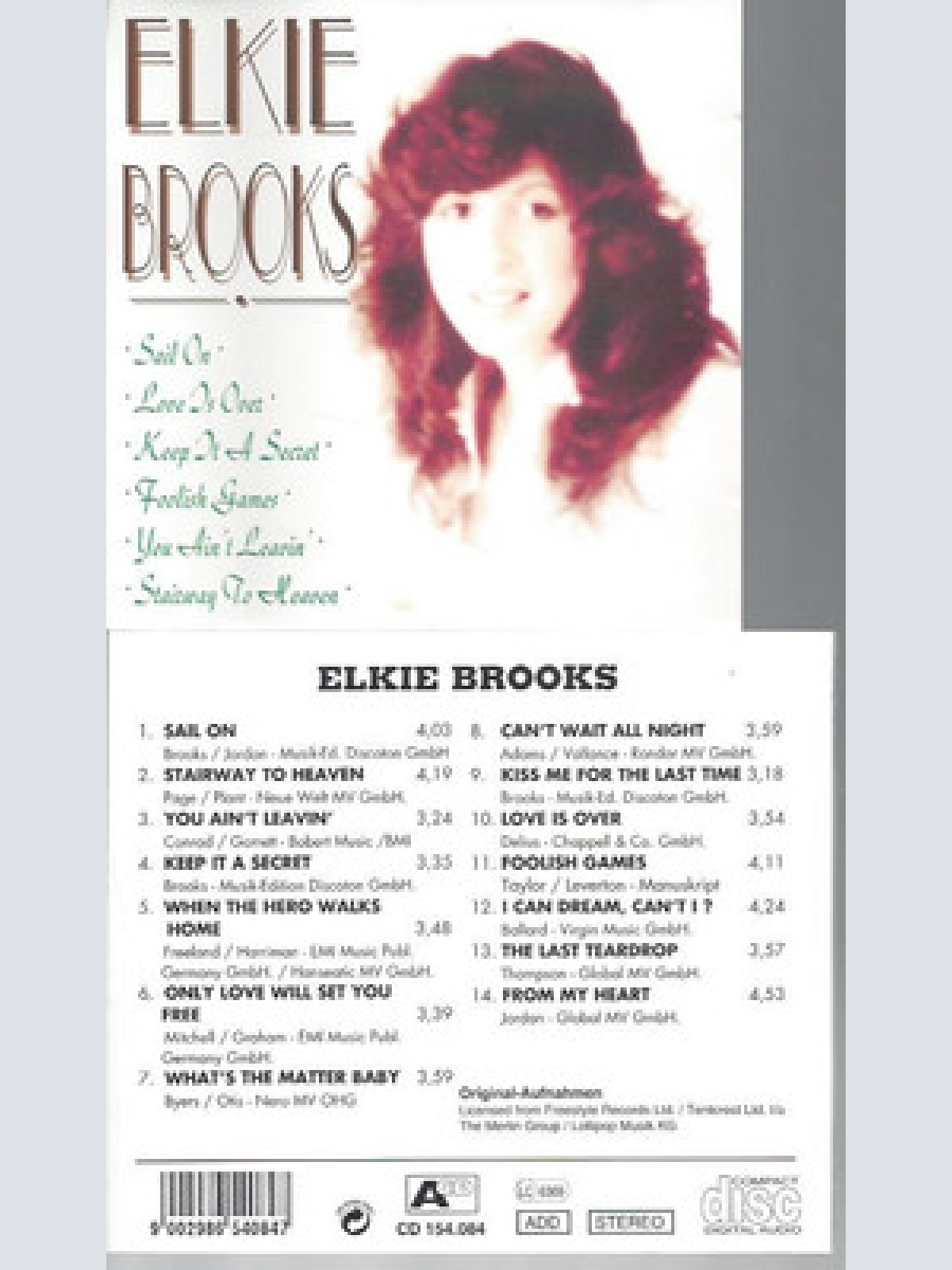 CD--ELKIE BROOKS--SAME
