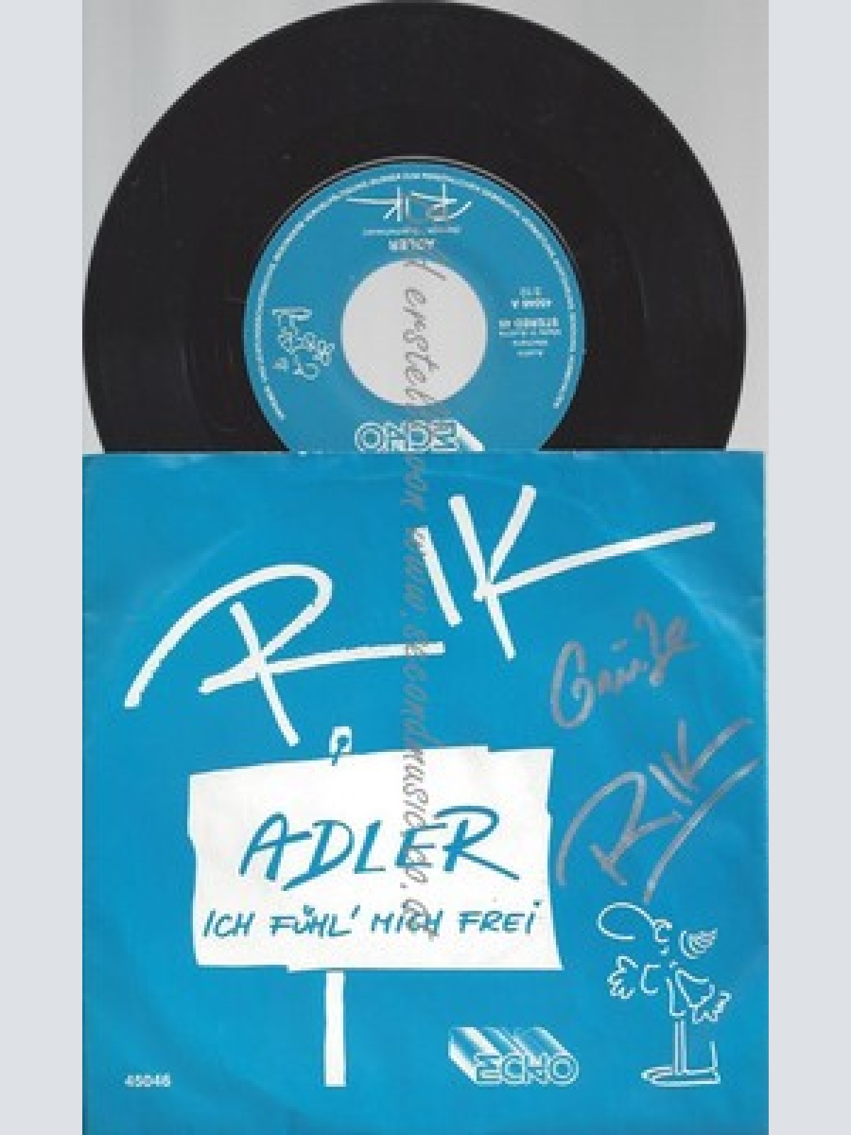 7"RIK--ADLER--MIT AUTOGRAMM