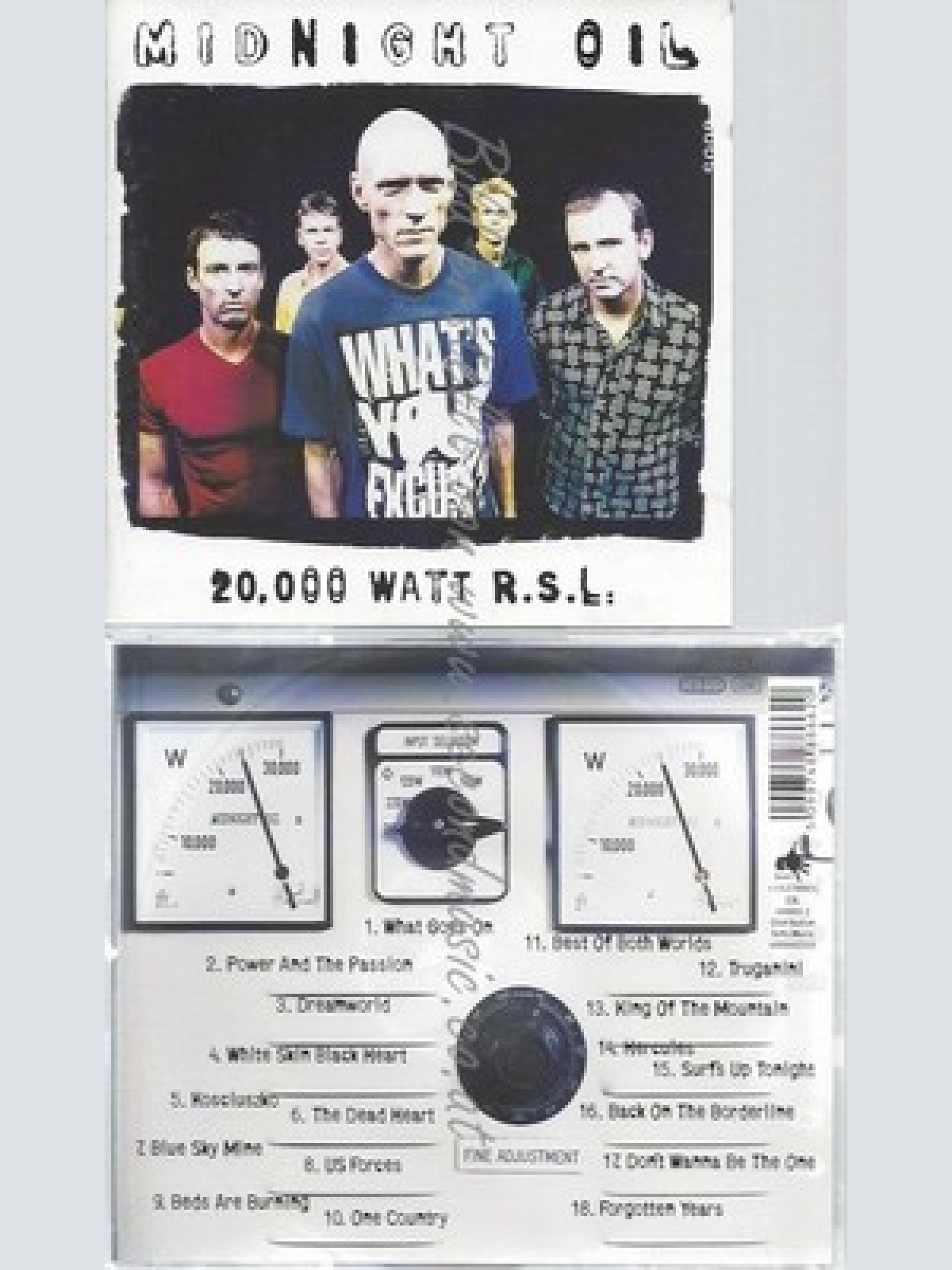 CD--MIDNIGHT OIL -- -- 20,000 WATT R.S.L.