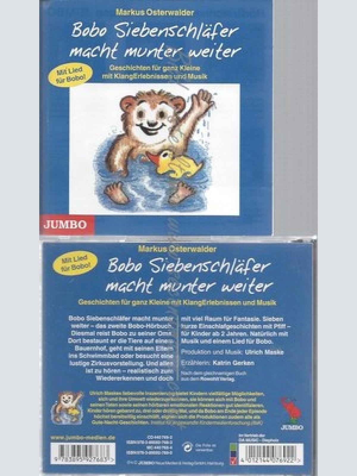 CD--MARKUS OSTERWALDER -- -- BOBO SIEBENSCHLAEFER MACHT MUNTER WEITER