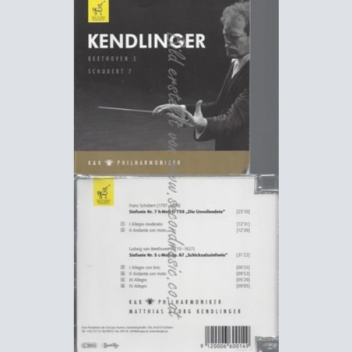 CD--MATTHIAS GEORG KENDLINGER, K & K PHILHARMONIKER, FRANZ SCHUBERT -KOMPONIST-