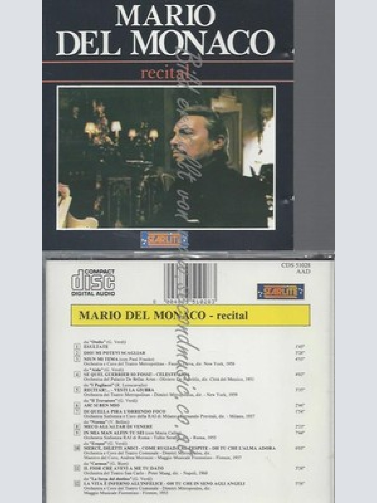 CD--MARIO DEL MONACO--RECITAL--