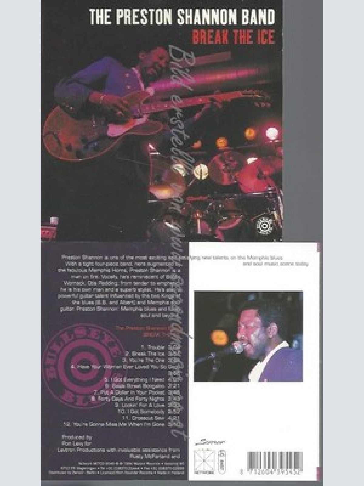 CD--THE PRESTON SHANNON BAND-- - IMPORT -- BREAK THE ICE