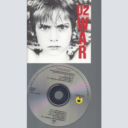 CD--U2--WAR--FULL SILVER CIRCLE