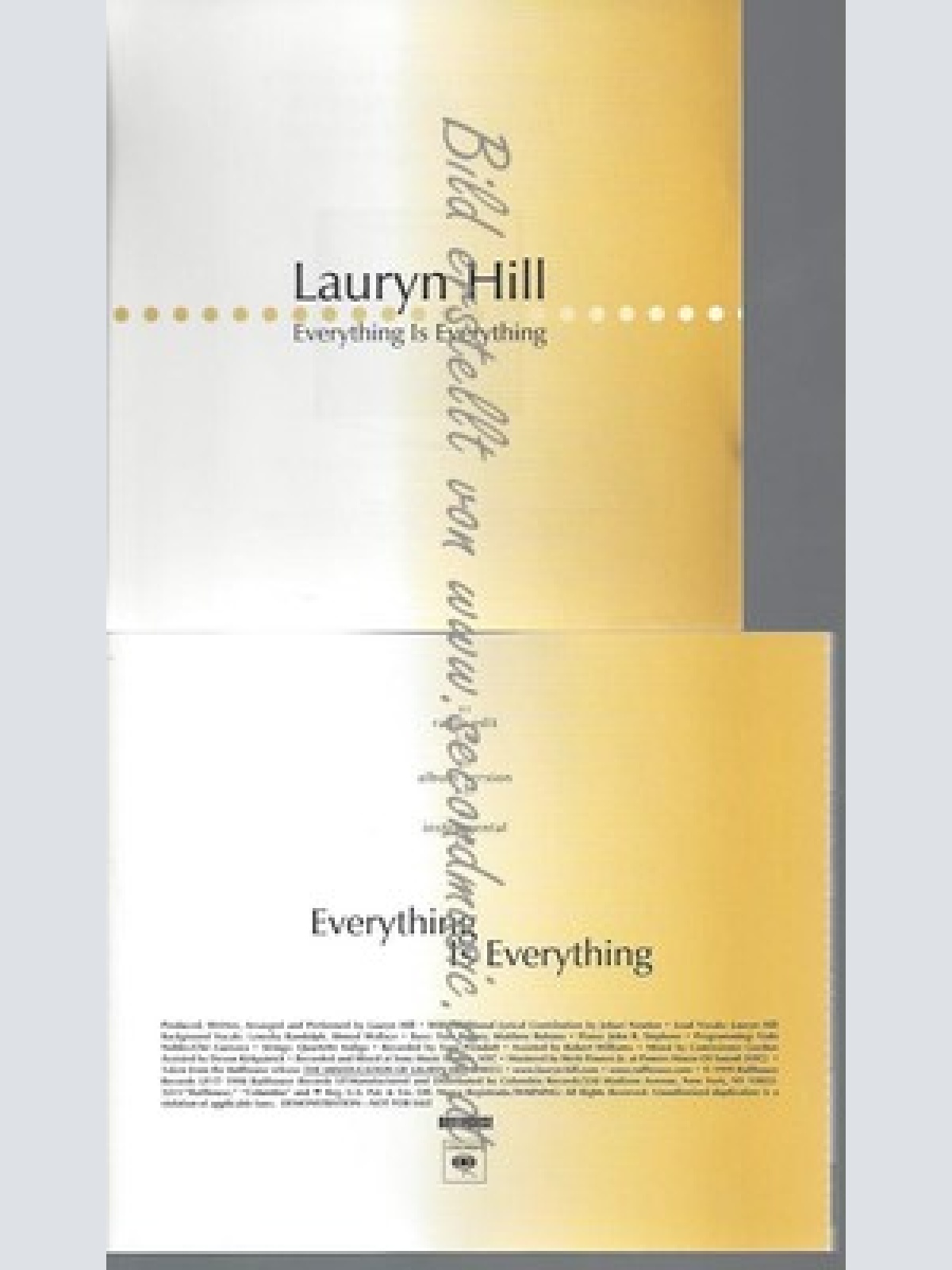 CD--PROMO--LAURYN HILL--EVERYTHING IS EVERYTHING--1TR