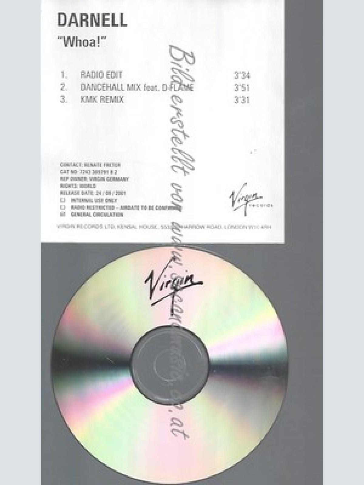 CD--PROMO--DARNELL--WHOA