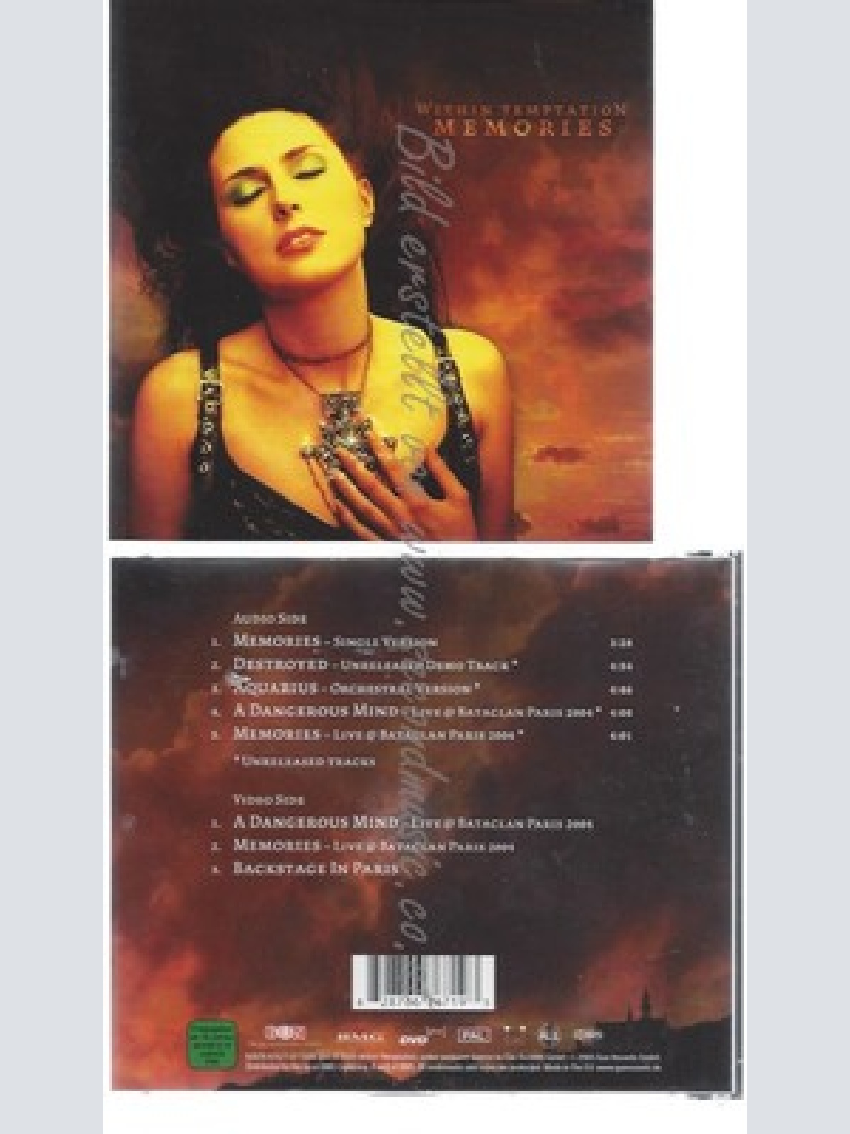 CD--WITHIN TEMPTATION--MEMORIES--DUAL DISC