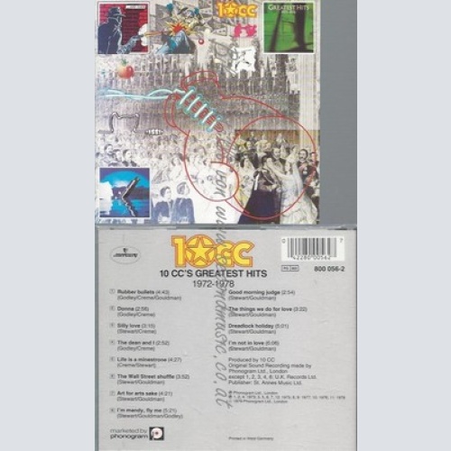 CD--10 C.C. -- GREATEST HITS 1972-1978