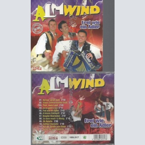 CD--ALMWIND -- -- FREI WIE EIN ADLER