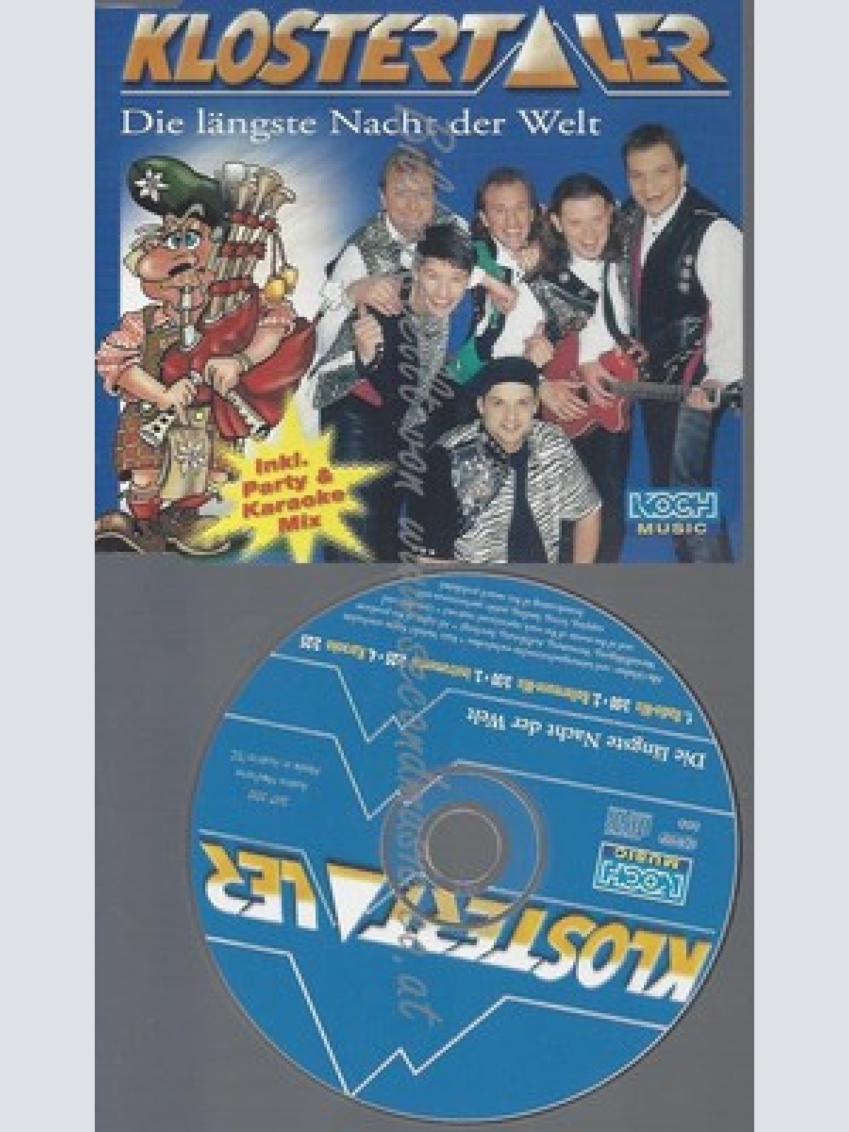 CD--KLOSTERTALER -- - SINGLE -- DIE LÄNGSTE NACHT DER WELT