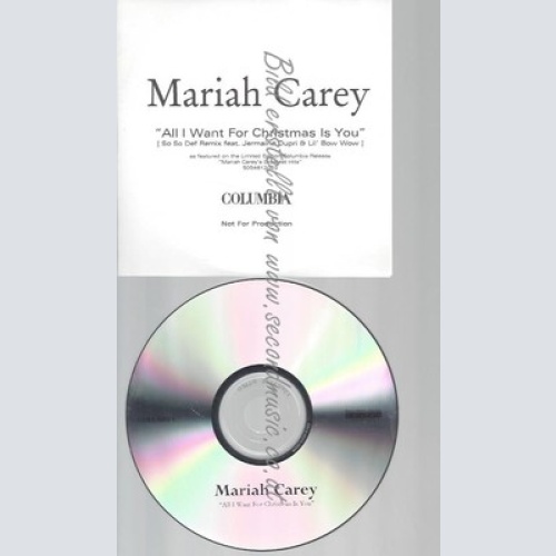 CD--PROMO--MARIAH CAREY--ALL I WANT FOE CHRISTMAS IS YOU--2 TRACKS