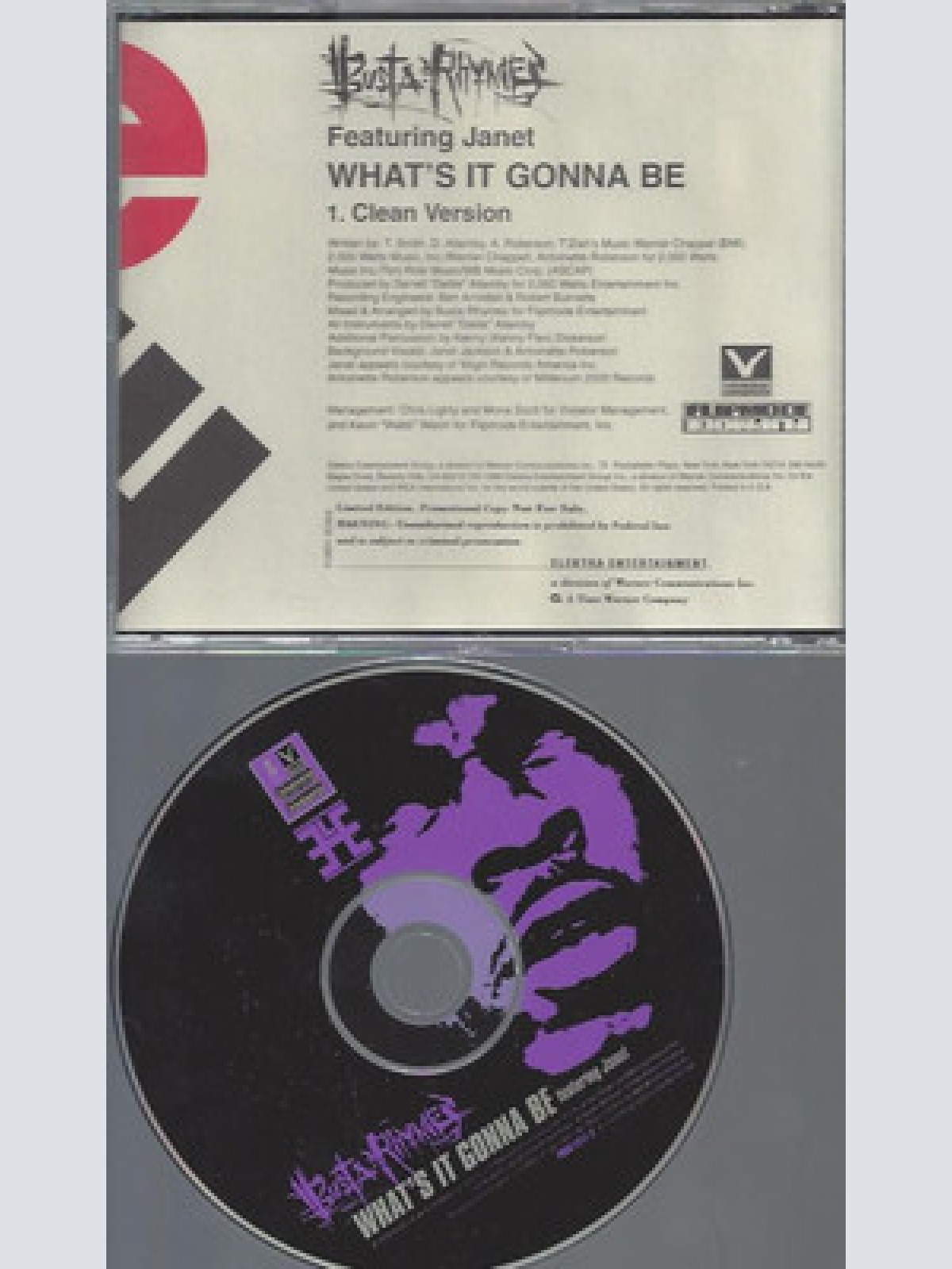 CD--PROMO--BUSTA RHAMES--WHAT'S GONNA BE--FEAT JANET