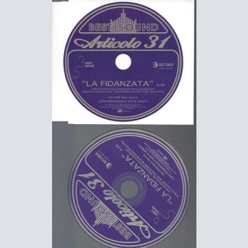 CD-ARTICOLO 31--LA FIDANZATA--1 TRACKS-PROMO