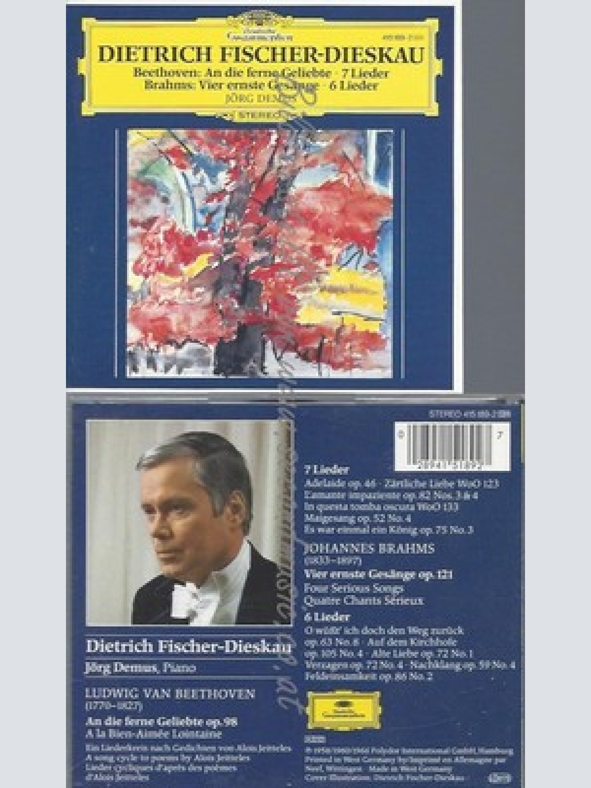 CD--RNSTE GESÄNGE / FISCHER-DIESKAU, DEMUS, L.V. BEETHOVEN -KOMPONIST- UND J. BR