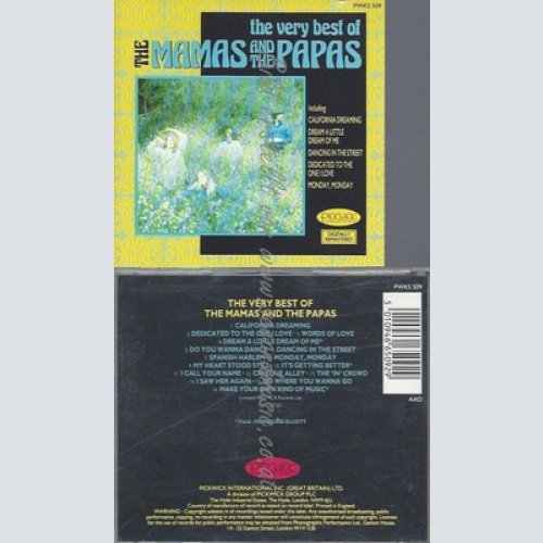 CD--MAMAS & PAPAS -- -- THE VERY BEST OF