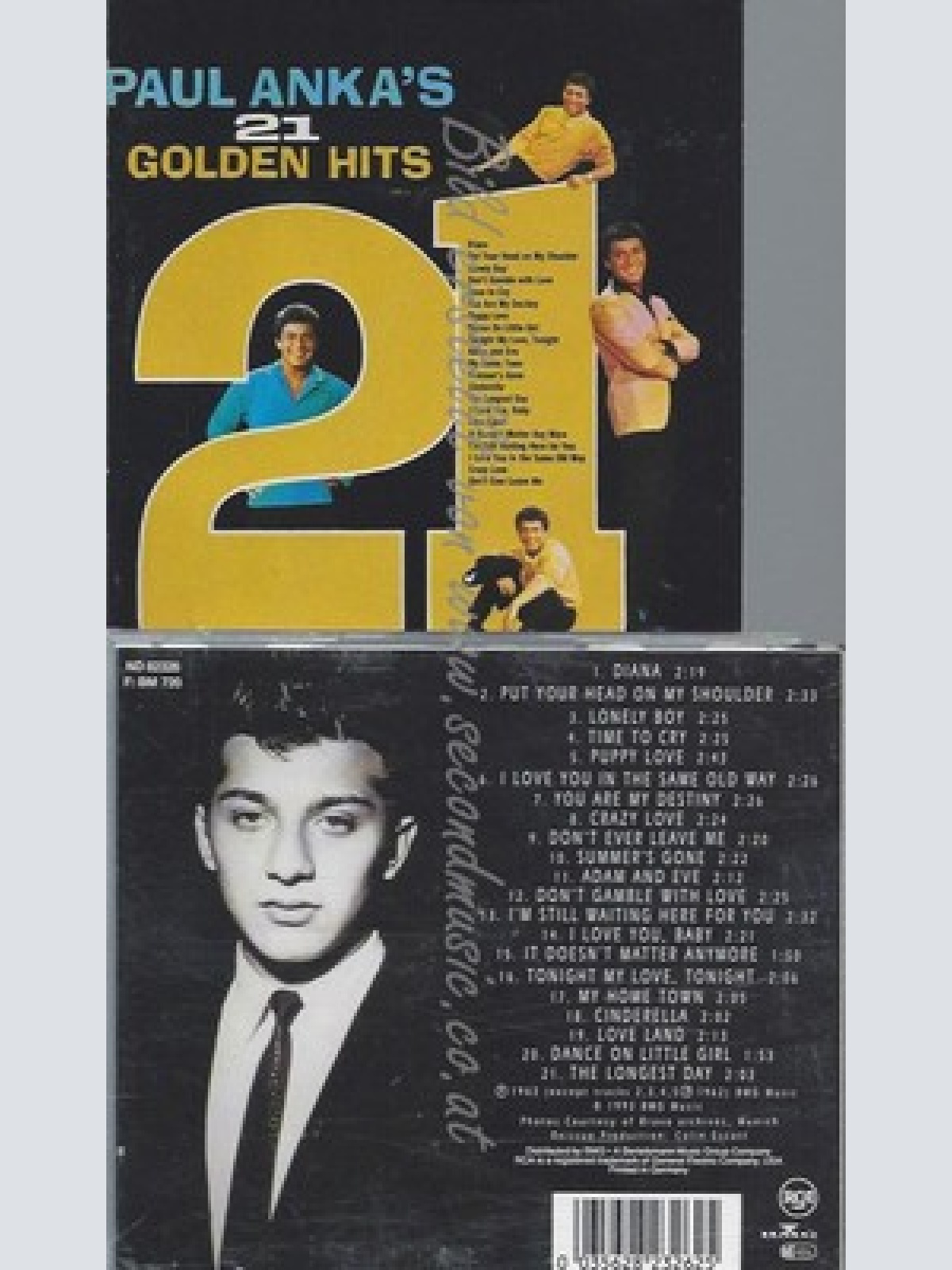 CD--PAUL ANKA -- -- GOLDEN HITS -21-
