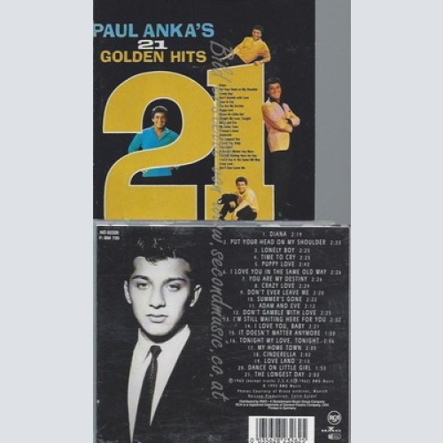 CD--PAUL ANKA -- -- GOLDEN HITS -21-