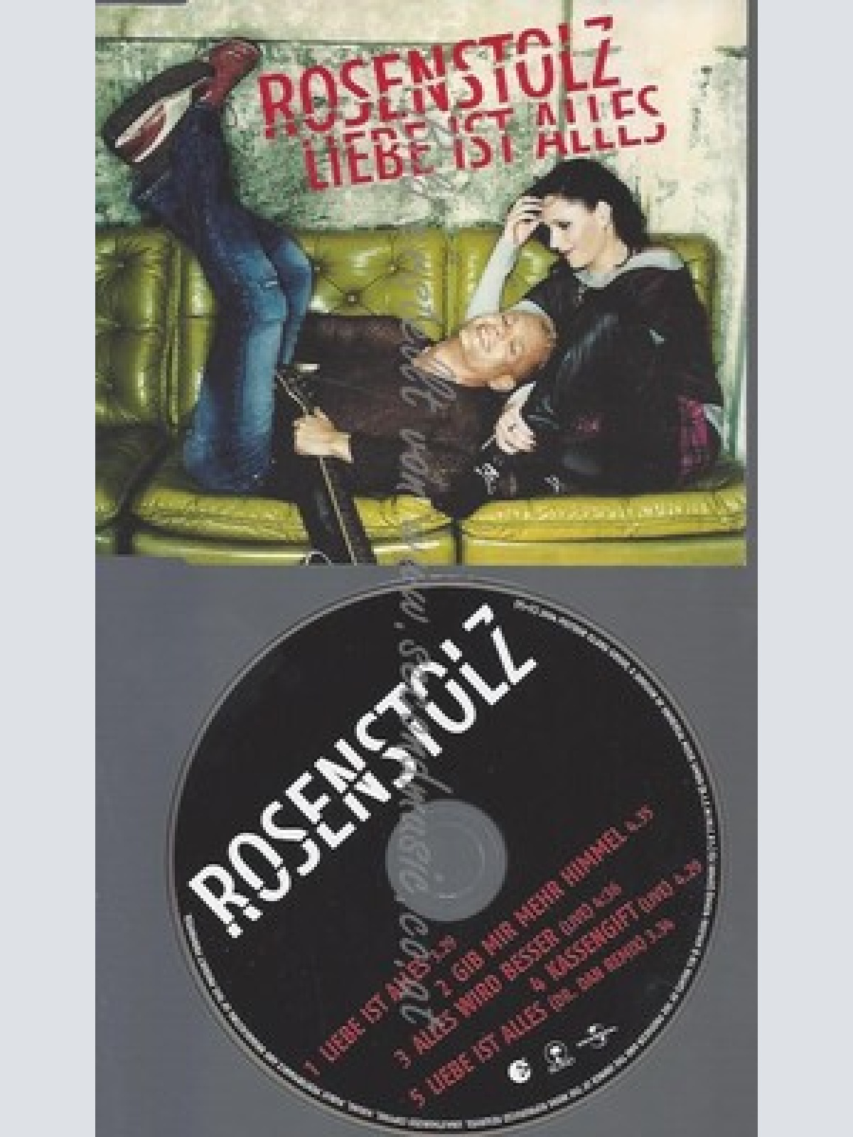 CD--ROSENSTOLZ -- - SINGLE -- LIEBE IST ALLES -MAXI CD 1-