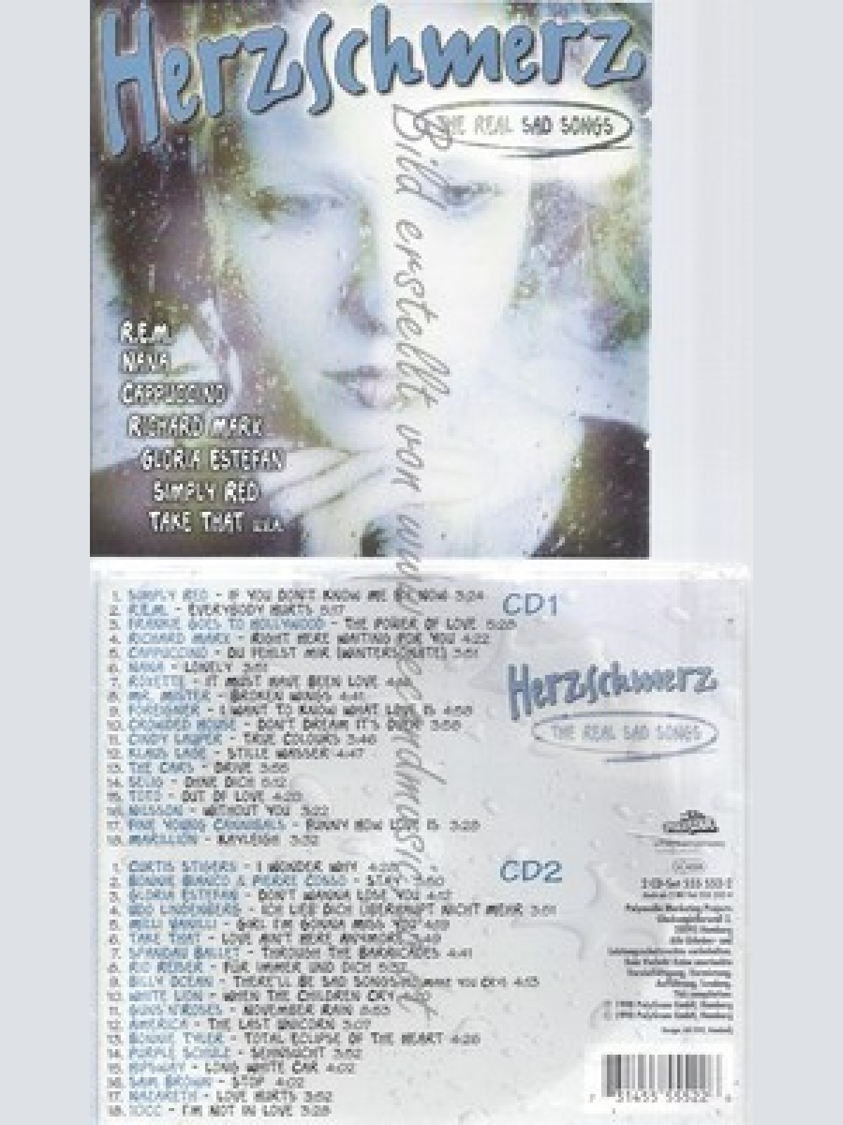 CD--VARIOUS -- --CD -- HERZSCHMERZ 1 - THE REAL SAD SONGS