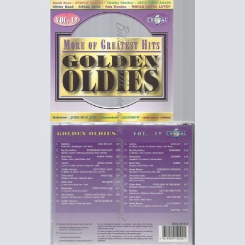 CD--GOLDEN OLDIES 19 -- RUBETTES, BAY CITY ROLLERS, BEACH BOYS, ARCHIES..