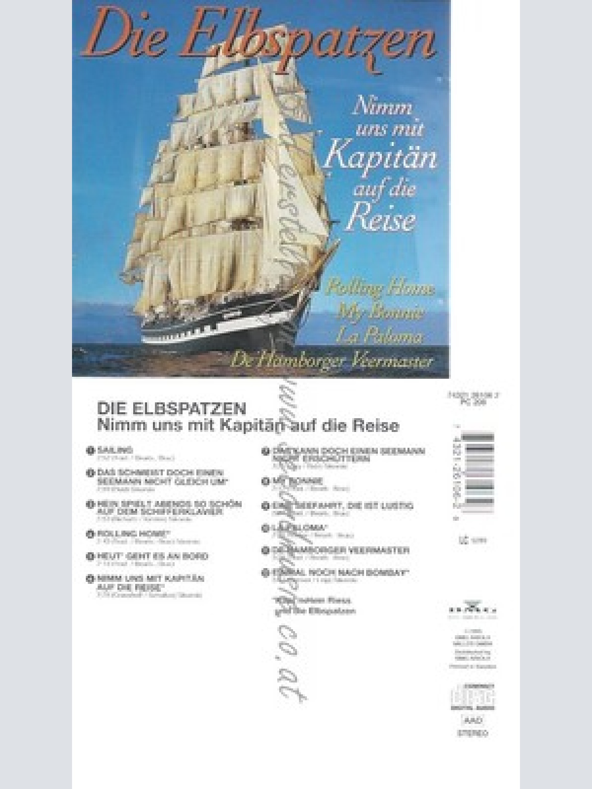 CD--DIE ELBSPATZEN -- -- NIMM UNS MIT,KAPITAEN,AUF DIE