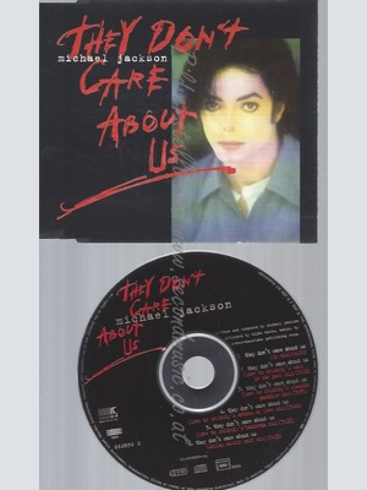 CD--MICHAEL JACKSON- THEY DONT CARE ABOUT US