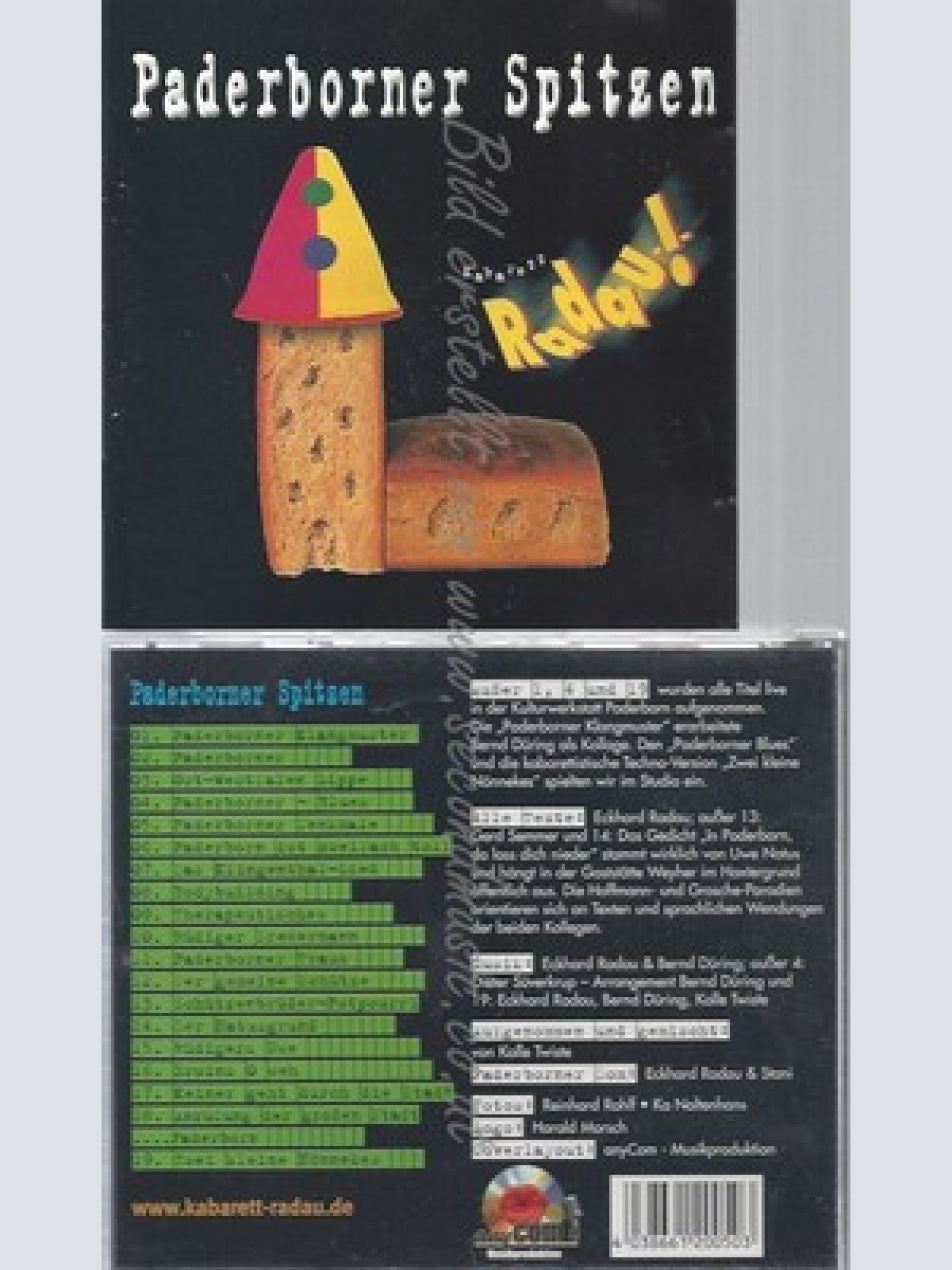 CD--KABARETT RADAU -- PADERBORNER SPITZEN