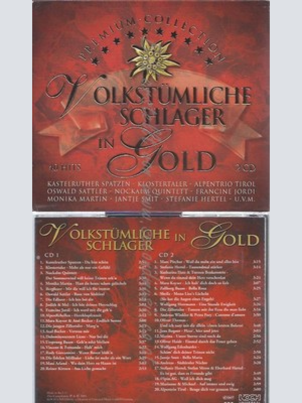 CD--VARIOUS -- --CD -- VOLKSTUEMLICHE SCHLAGER IN GOLD