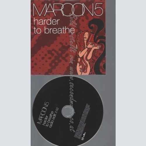 CD--MAROON 5--HARDER TO BREATHE-DUTCH PROMO