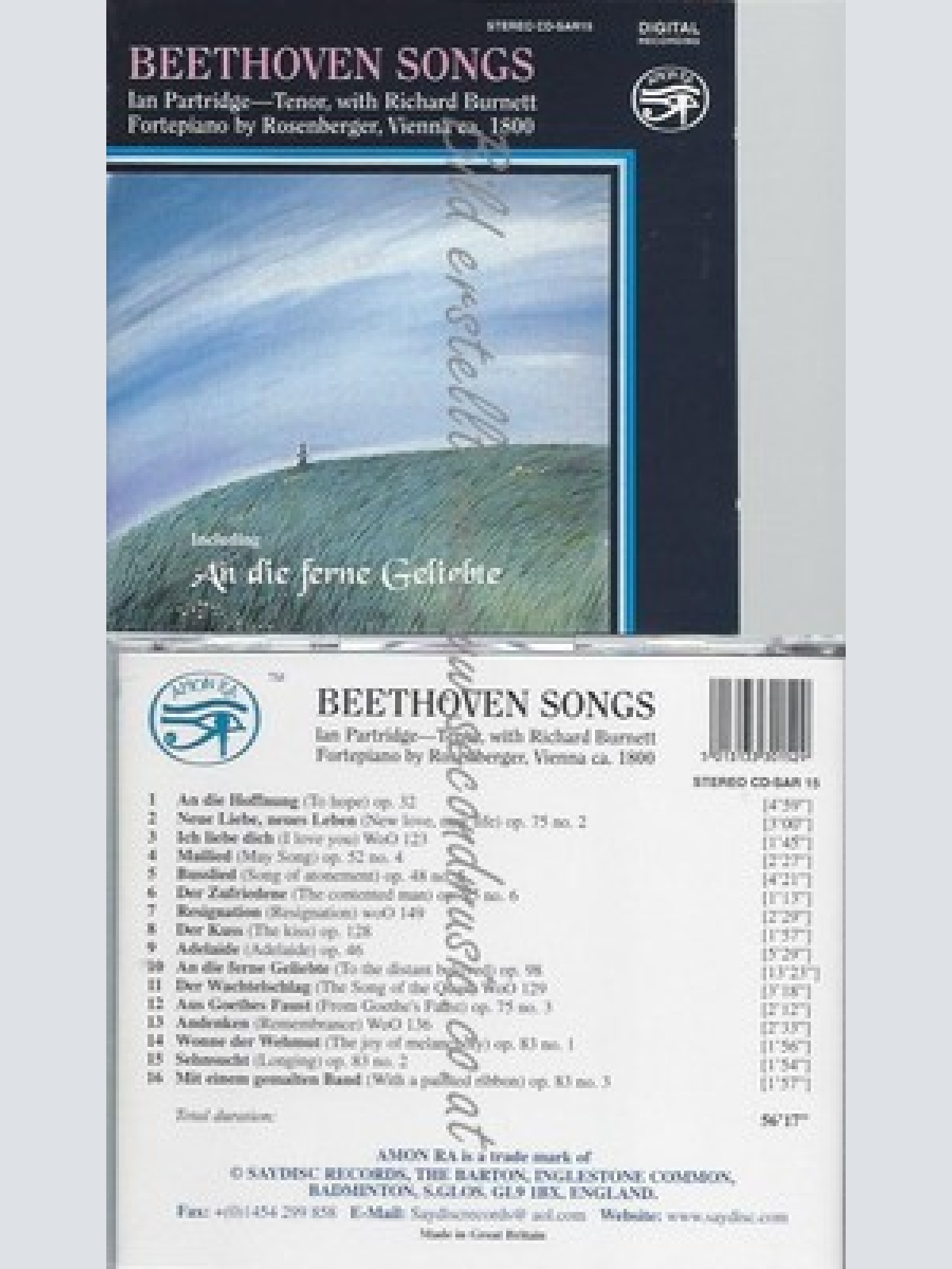 CD--PARTRIDGE,IAN UND BURNETT,RICHARD--BEETHOVEN SONGS