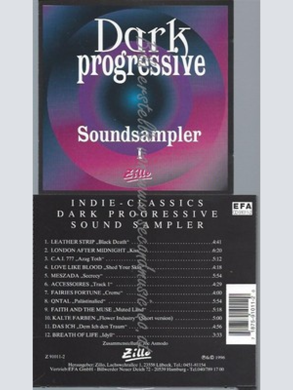 CD--LEÆTHER STRIP UND LONDON AFTER MIDNIGHT--ZILLO: DARK PROGRESSIVE SOUNDSAMPLE