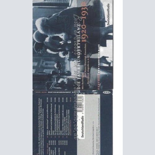 CD--HANS-DIETRICH GENSCHER UND BERNHARD JAGODA--DIE JAHRHUNDERTBILANZ, AUDIO-CDS