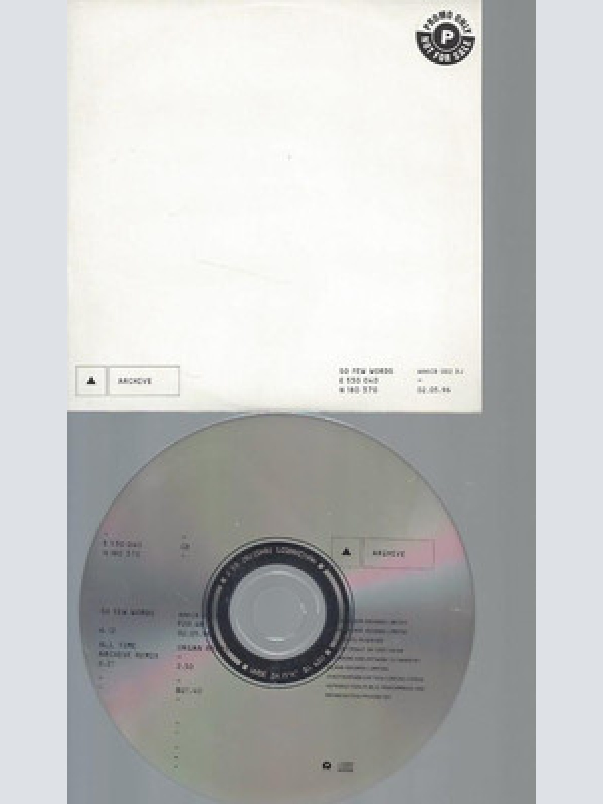 CD--PROMO--ARCHIVE--SO FEW WORLDS