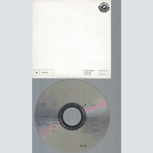 CD--PROMO--ARCHIVE--SO FEW WORLDS