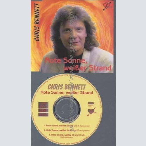 CD--CHRIS BENNETT--ROTE SONNE, WEISSER STRAND -INCL. KARAOKE-SINGLE