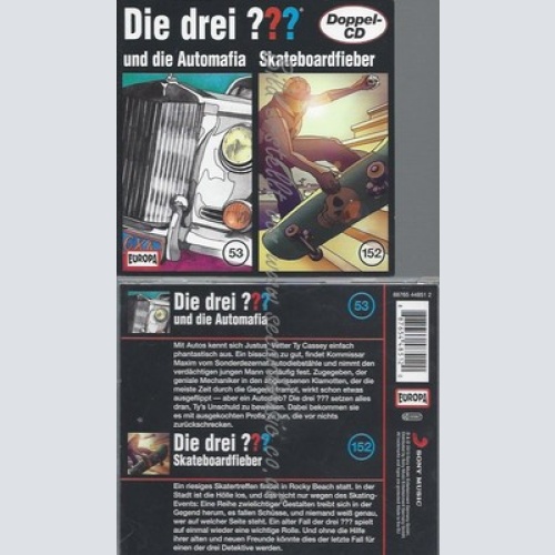 CD--SKATEBOARDFIEBER -152---DIE DREI  UND DIE AUTOMAFIA -53-