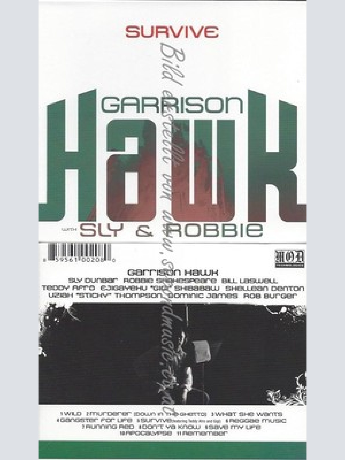 CD--GARRISON WITH SLY & ROBBIE HAWK - - -- SURVIVE