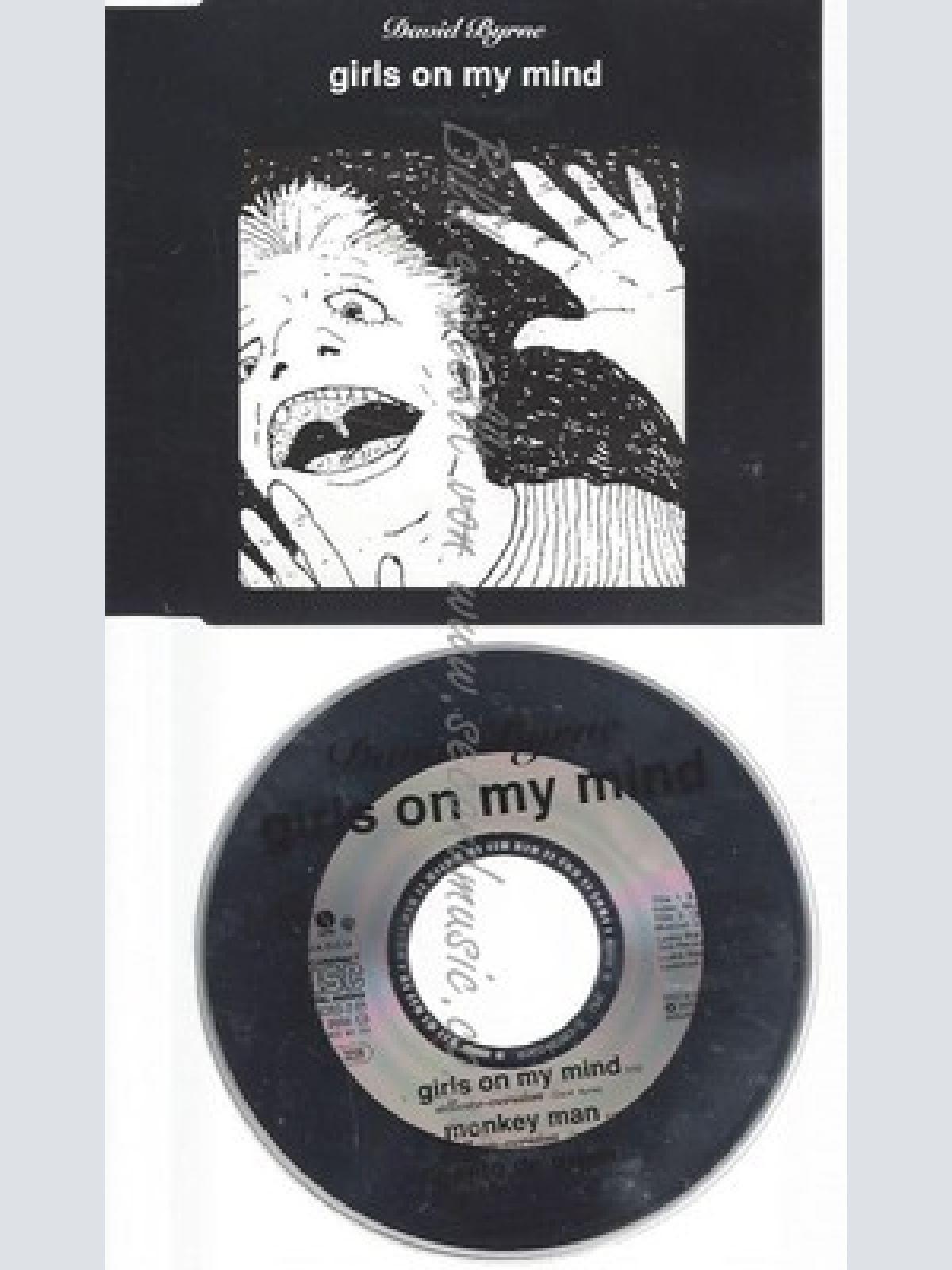 CD--DAVID BYRNE--GIRLS ON MY MIND