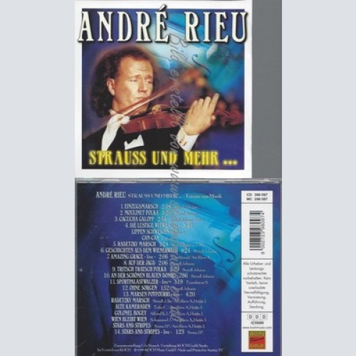CD--ANDRE RIEU, JOHANN STRAUSS -KOMPONIST-, LEHAR UND SOUSA - - -- STRAUß UND CO