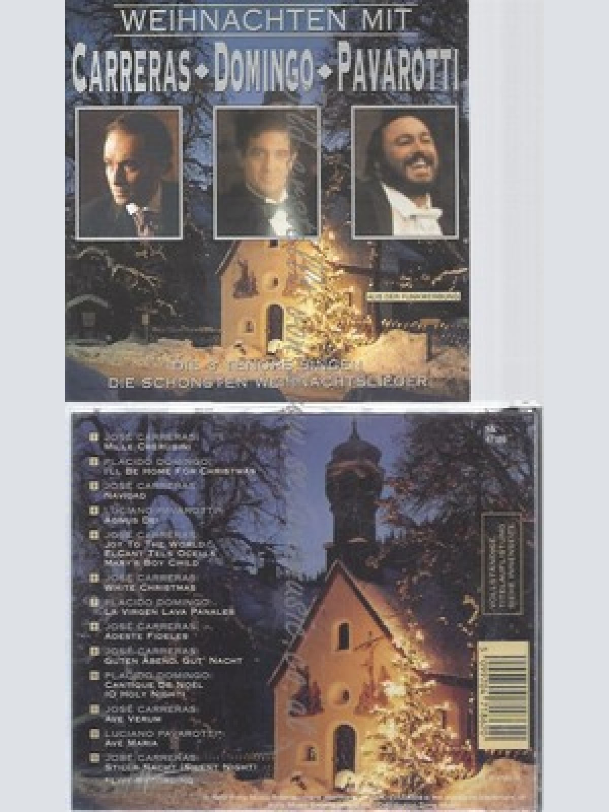 CD-- WEIHNACHTEN MIT CARRERAS, DOMINGO, PAVAROTTI
