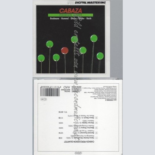 CD--CABAZA PERCUSSIONQUART. - - -- PERCUSSION QUARTETT