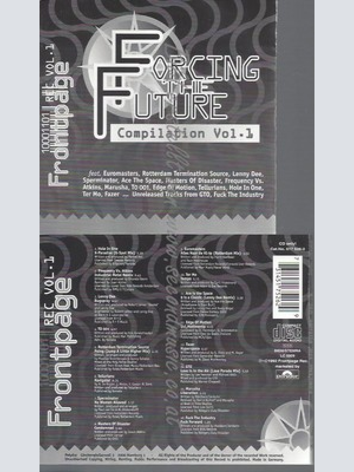 CD--FORCING THE FUTURE 1 - - -- HOLE IN ONE, FREQUENCY VS. ATKINS, LENNY DEE, RO