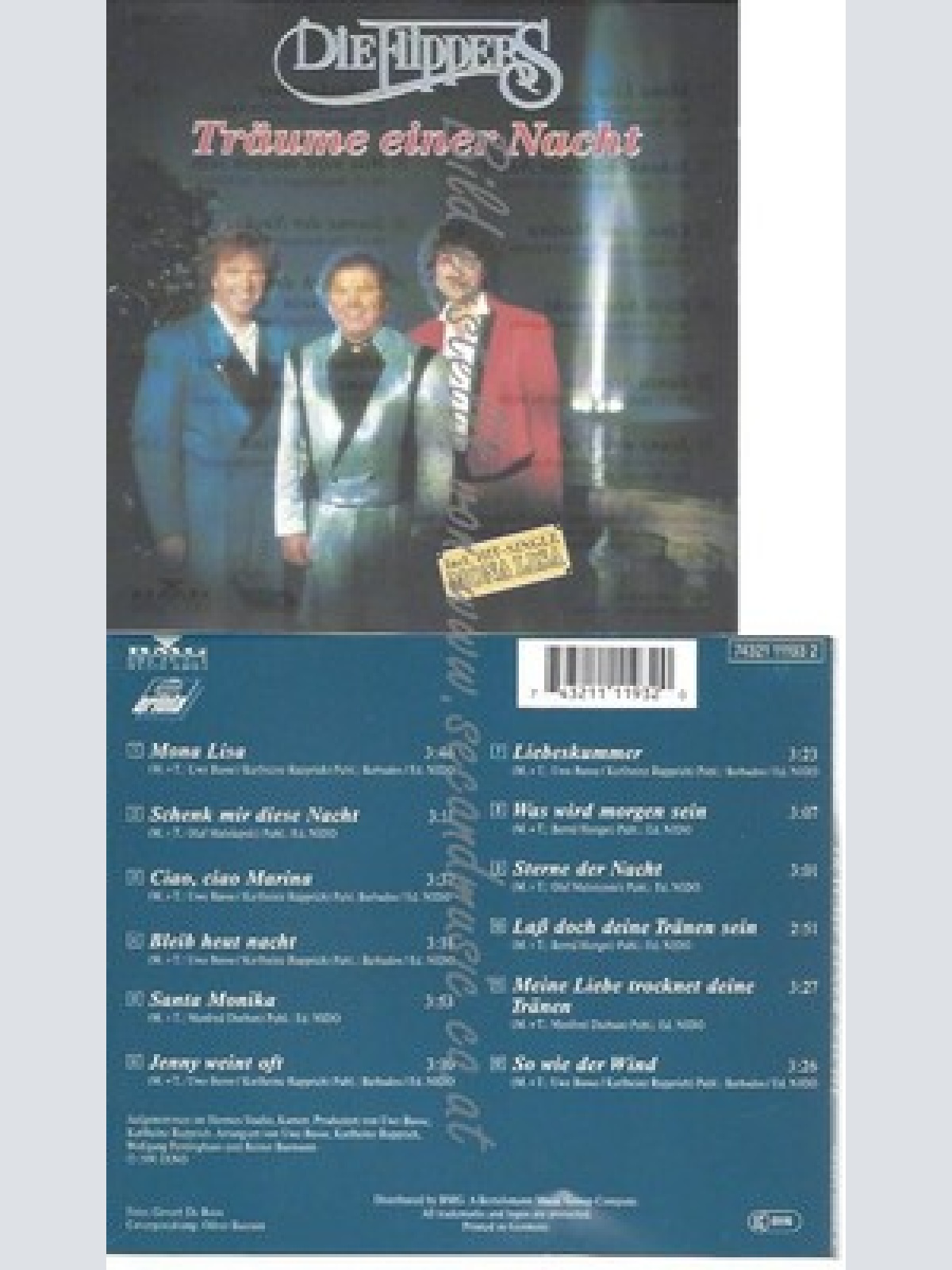 CD--DIE FLIPPERS - - -- TRAEUME EINER NACHT