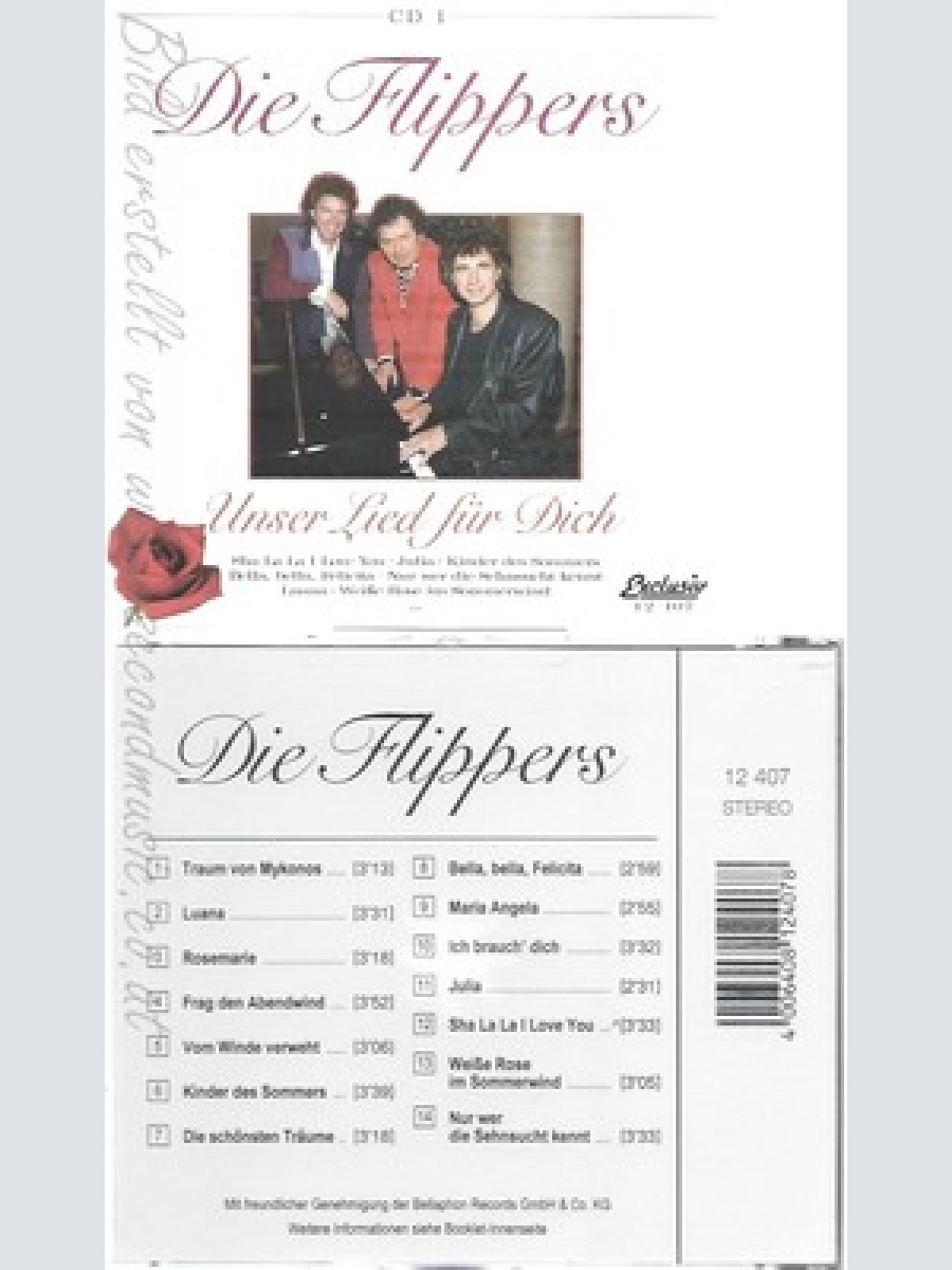 CD--DIE FLIPPERS - - -- UNSER LIED FUER DICH