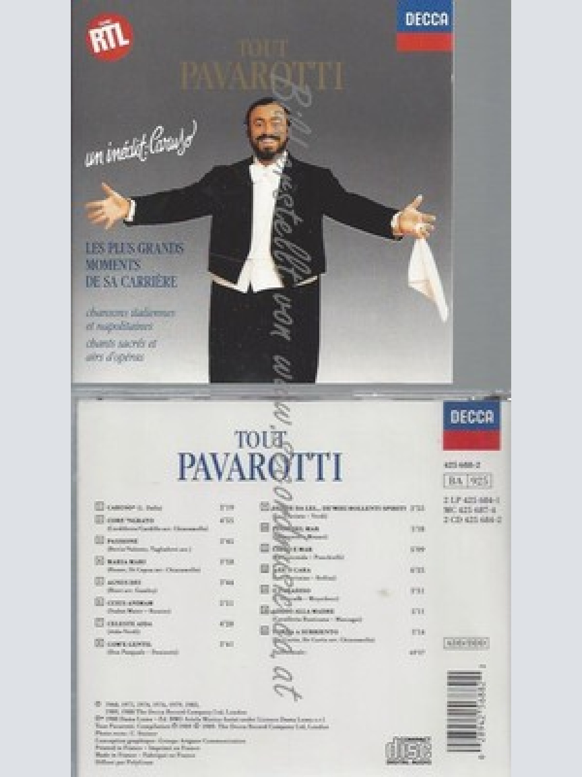 CD--LUCIANO PAVAROTTI -- -- TOUT PAVAROTTI